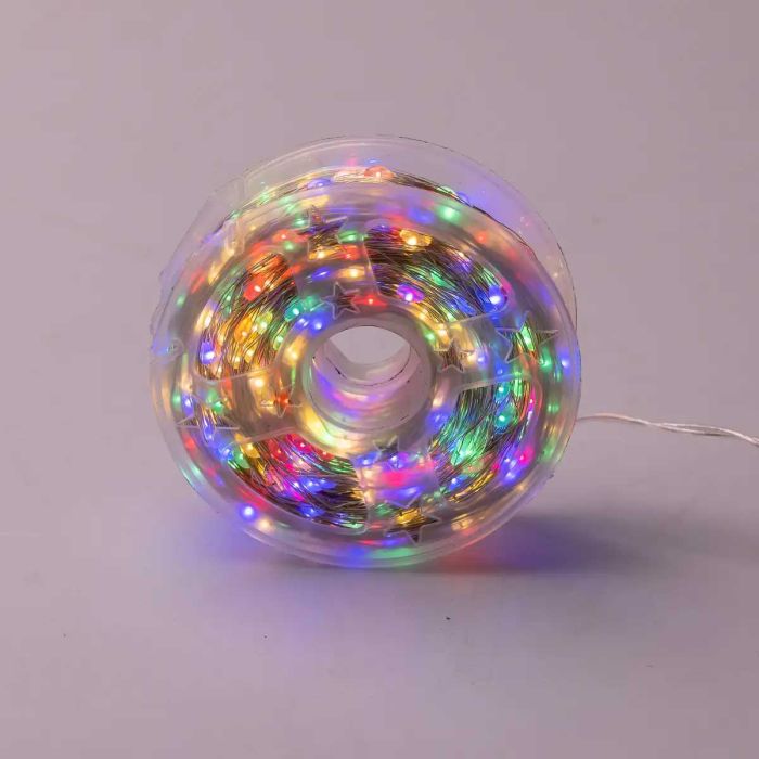 Гірлянда роса на пульті 100 метрів на 1000 led світлодіодів крапля на білому дроті мультиколор 1000L100MWML