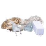 Гірлянда штора світлодіодна GarlandoPro 200LED Роса 3х3м 8 режимів 10 ниток гірлянда роса на ялинці Білий 173307W