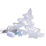 Гірлянда штора світлодіодна GarlandoPro зірка та ялинка 120LED 3х0,9 м 8 режимів Жовтий 1733072Y