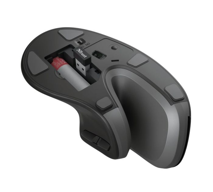Миша Trust Verro Ergonomic, WL, чорний