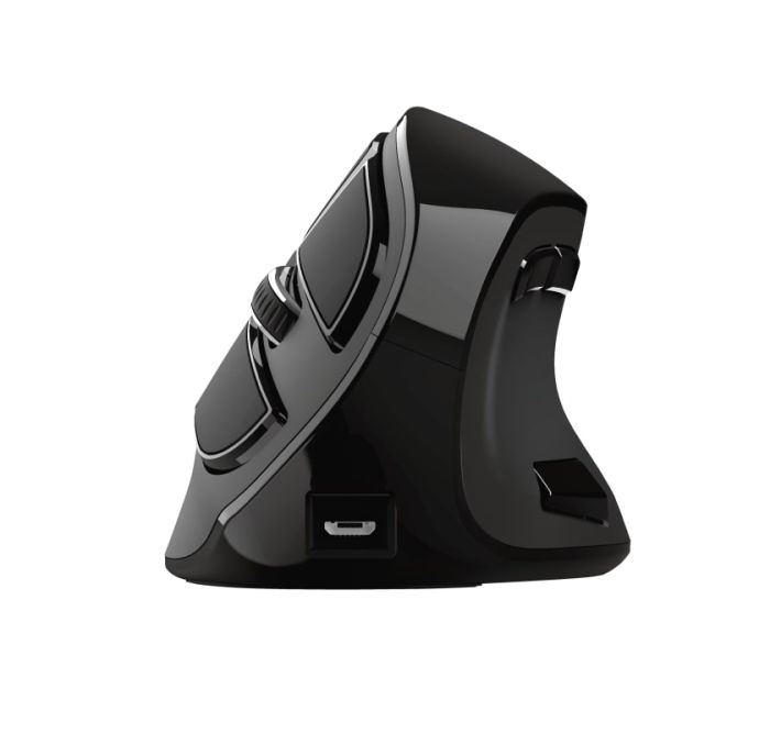 Mouse Trust Voxx Rechargeable Ergonomic WL Black