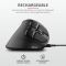 Mouse Trust Voxx Rechargeable Ergonomic WL Black