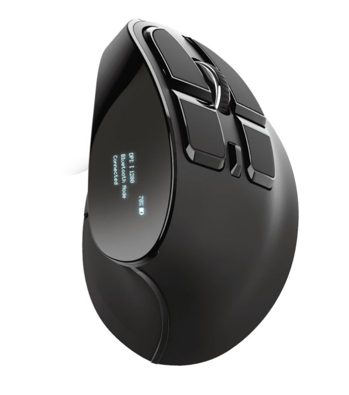 Mouse Trust Voxx Rechargeable Ergonomic WL Black