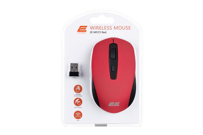 Mouse 2E MF211, WL, red
