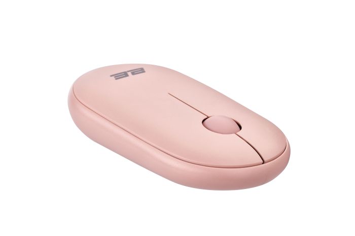 2E Mouse MF300 Silent, WL/BT, pink