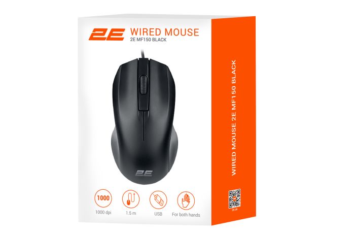 Миша 2E MF150, USB-A, чорний