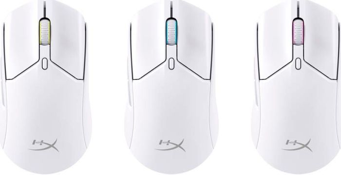 Миша HyperX Pulsefire Haste 2, RGB, USB-A/WL/BT, білий