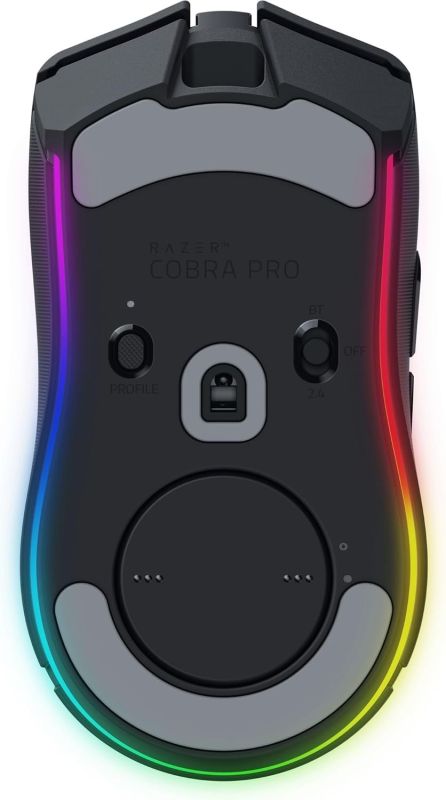 Мышь Razer Cobra Pro, RGB, USB-A/WL/BT, чёрный