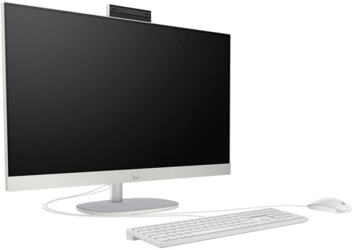 HP AiO All-in-One 27" FHD IPS AG, AMD R7-7730U, 16GB, F512GB, UMA, WiFi, km+m, DOS, white