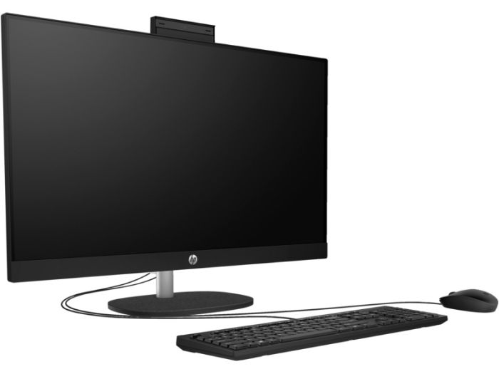 HP AiO All-in-One 27" FHD IPS AG, AMD R5-7520U, 16GB, F512GB, UMA, WiFi, km+m, DOS, black