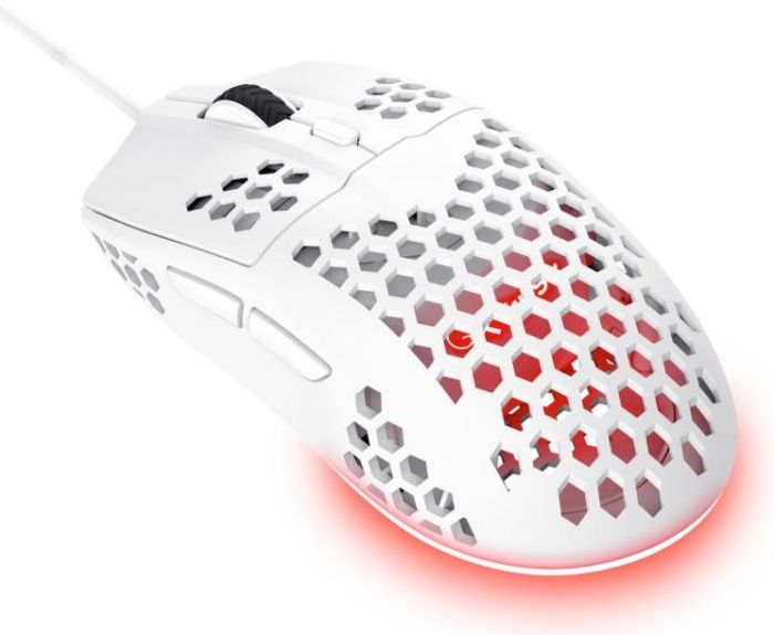 Mouse Trust GXT 928 Helox, USB-A, білий