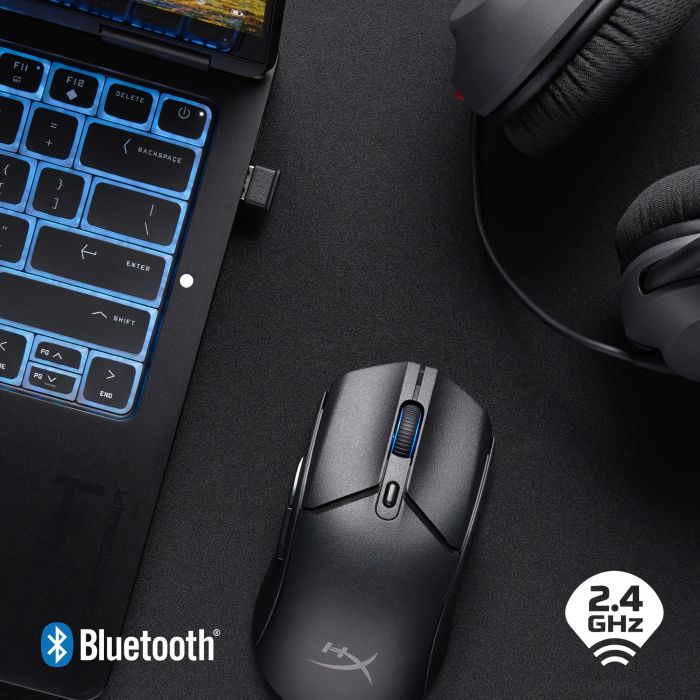 HyperX mouse Pulsefire Haste 2 Core, RGB, WL/BT, black