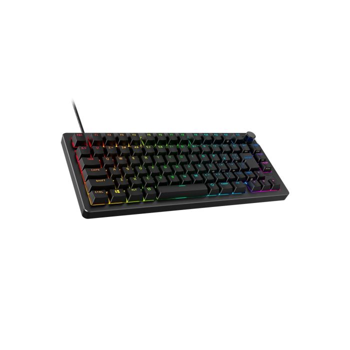 HyperX mechanical keyboard Alloy Rise 75key, Red, USB-A, EN/UA, RGB, black
