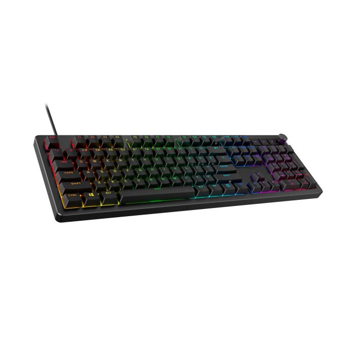 HyperX mechanical keyboard Alloy Rise 106key, Red, USB-A, EN/UA, RGB, black