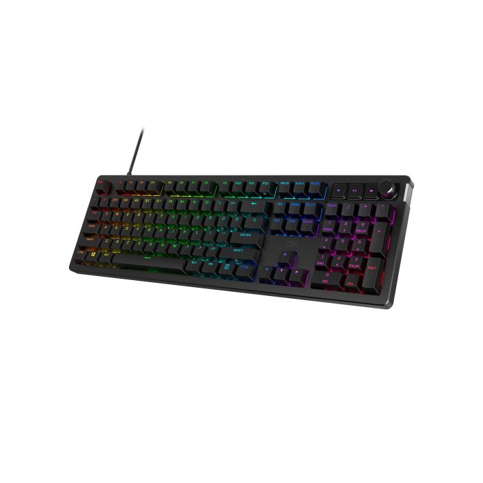 HyperX mechanical keyboard Alloy Rise 106key, Red, USB-A, EN/UA, RGB, black