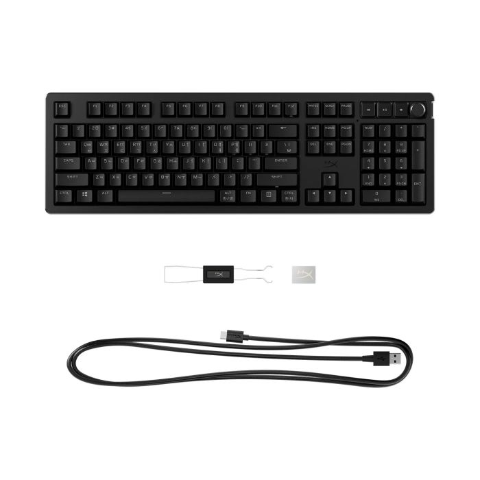 HyperX mechanical keyboard Alloy Rise 106key, Red, USB-A, EN/UA, RGB, black