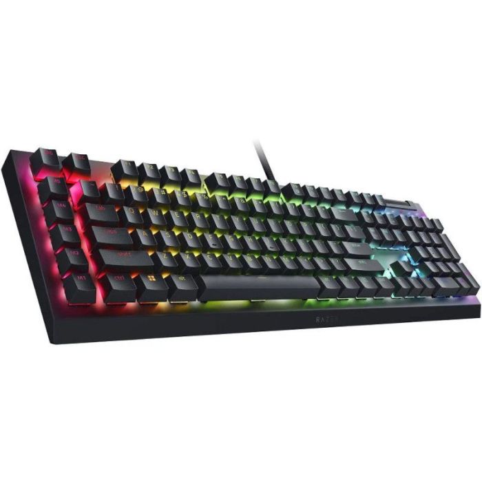 Клавиатура механическая Razer BlackWidow V4 X 110key, Green Switch, USB-A, EN/RU, RGB, чёрный