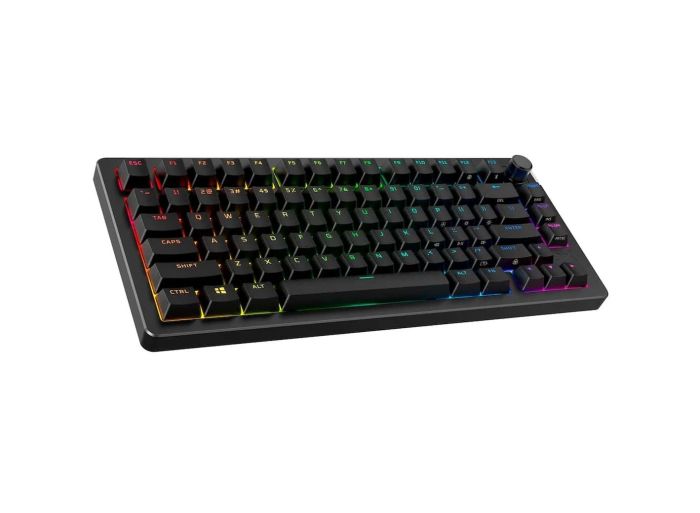 Клавіатура механічна HyperX Alloy Rise 75key, Red, USB-A/WL/BT, EN/UA, RGB, чорний