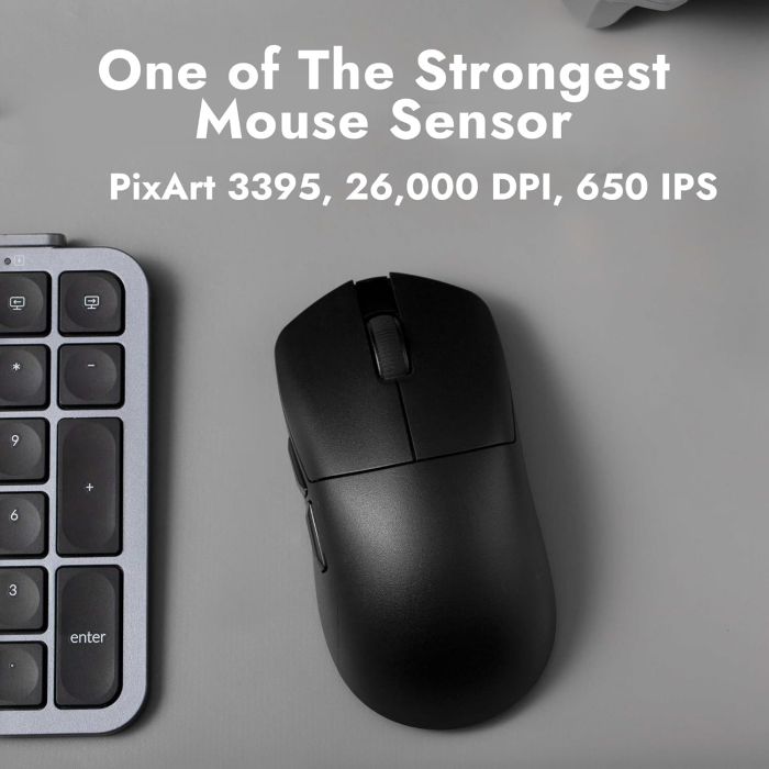 Мышь Lemokey G1 USB-A/USB-C/WL/BT, 8K, черный