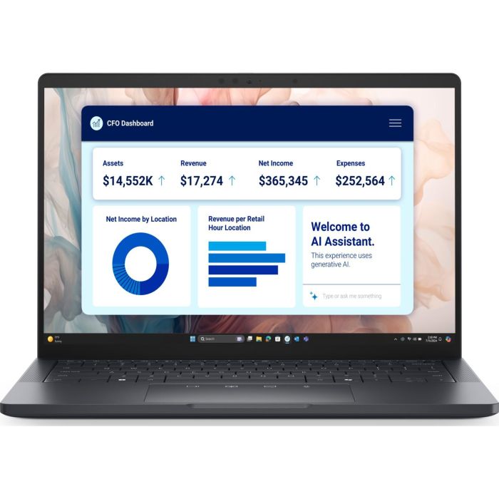Ноутбук Dell Pro 13 Premium 13.3" QHD+ Touch, Intel U7 268V, 32GB, F512GB, UMA, Win11P, чорний