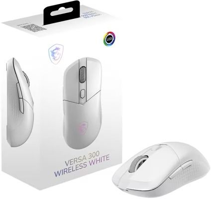Миша MSI VERSA 300 W WHITE, WIRELESS, RGB, WL, білий