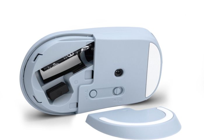 Мышь HP 400 Quiet, WL/BT, голубой