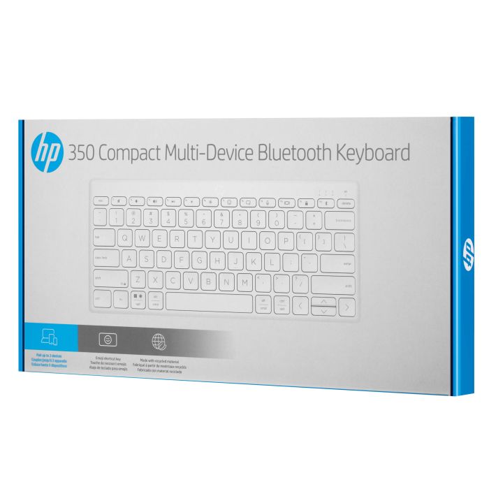 HP Keyboard membrane 350, Compact Multi-Device 78key, BT, EN/UK, white