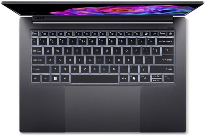 Acer Notebook Swift X 14 SFX14-61G 14.5" 2.8K OLED, AMD R7-350, 32GB, F1TB, NVD5050-8, Win11, gray