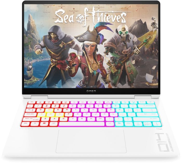 Ноутбук HP OMEN Transcend 14-fb1014ua 14" 3K OLED, Intel U7-255H, 32GB, F2TB, NVD5060-8, DOS, білий