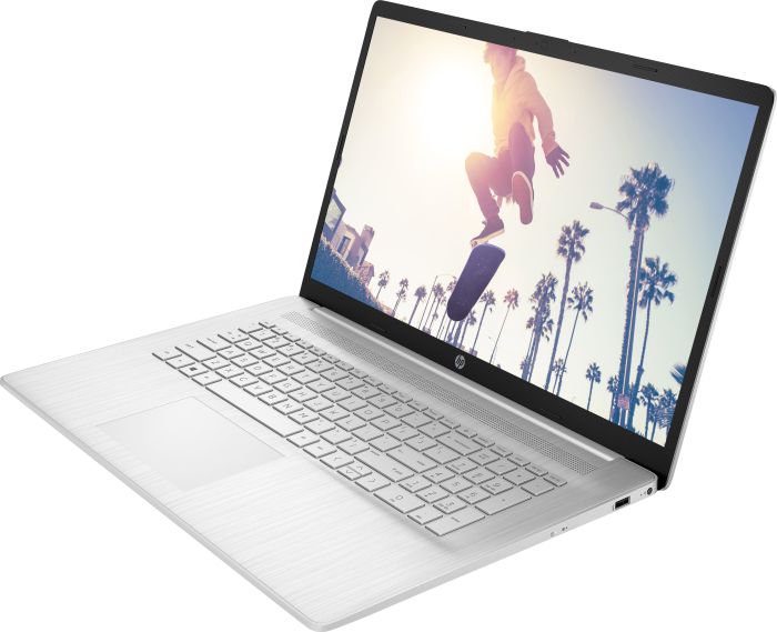 Ноутбук HP 17-cp2030ua 17.3" FHD IPS AG, AMD R3-7320U, 8GB, F512GB, UMA, DOS, сріблястий