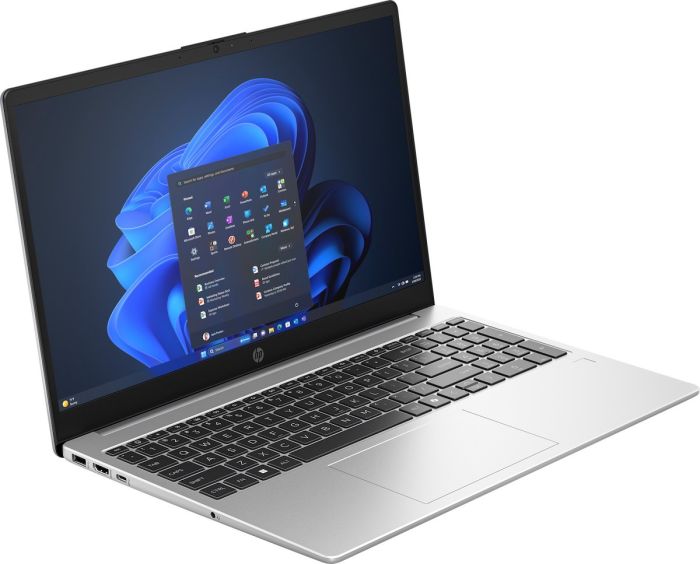 Ноутбук HP 250R-G10 15.6" FHD IPS AG, Intel 3-100U, 16GB, F512GB, UMA, DOS, сріблястий