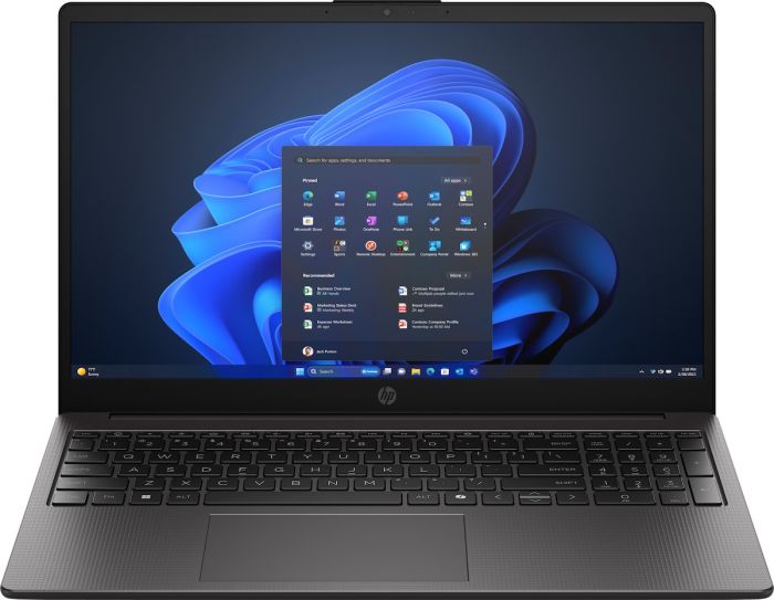 Ноутбук HP 250R-G10 15.6" FHD IPS AG, Intel 7-150U, 32GB, F1TB, UMA, DOS, чорний