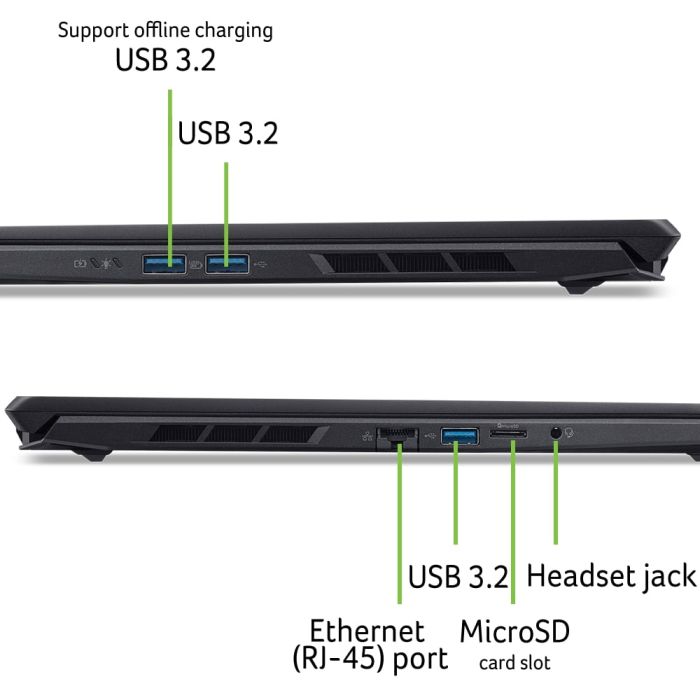 Ноутбук Acer Nitro V 16S ANV16S-61 16" WQXGA IPS, AMD R9-365, 32GB, F1TB, NVD5070-8, Win11P, черный