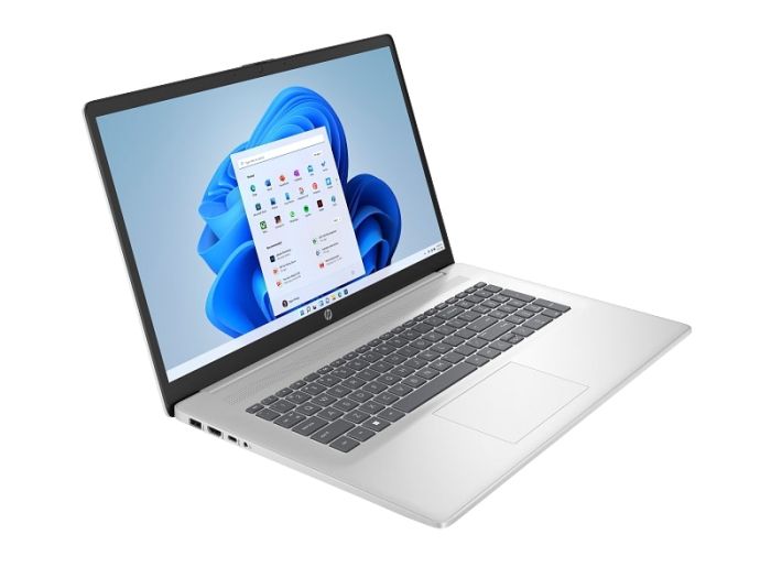 Ноутбук HP 17-cn4048ua 17.3" FHD IPS AG, Intel 5-120U, 16GB, F512GB, UMA, Win11, сріблястий