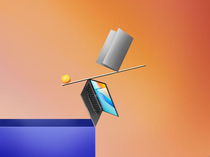 ASUS Notebook Vivobook S 14 M3407HA-SF079 14" WUXGA OLED, AMD R5-220, 16GB, F512GB, UMA, NoOS, Silver