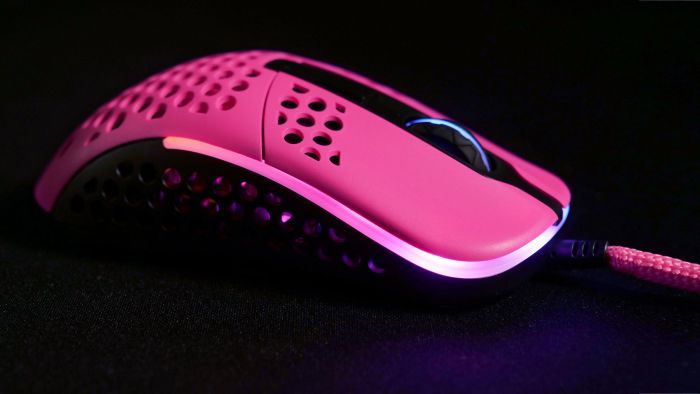 Миша Xtrfy M42, USB-A, RGB, рожевий