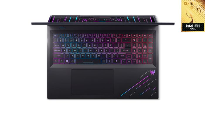 Ноутбук Acer Predator Helios 18 PH18-73 18" WQUXGA IPS, Intel U9-275HX, 192GB, F5TB, NVD5090-24, Win11P, чорний