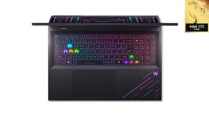 Ноутбук Acer Predator Helios 18 PH18-73 18" WQUXGA IPS, Intel U9-275HX, 96GB, F4TB, NVD5090-24, Win11P, чорний