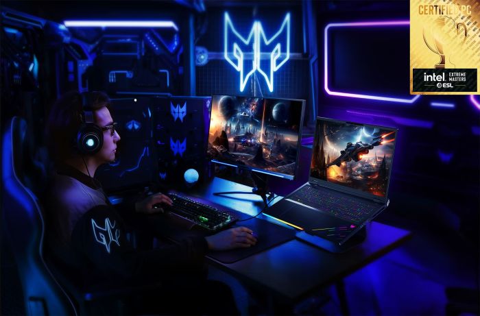 Ноутбук Acer Predator Helios 18 PH18-73 18" WQUXGA IPS, Intel U9-275HX, 96GB, F4TB, NVD5090-24, Win11P, чорний