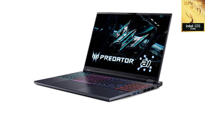 Acer Notebook Predator Helios Neo 16 PHN16-73 16" WQXGA, Intel U9-275HX, 64GB, F1TB+1TB, NVD5070Ti-12, Win11