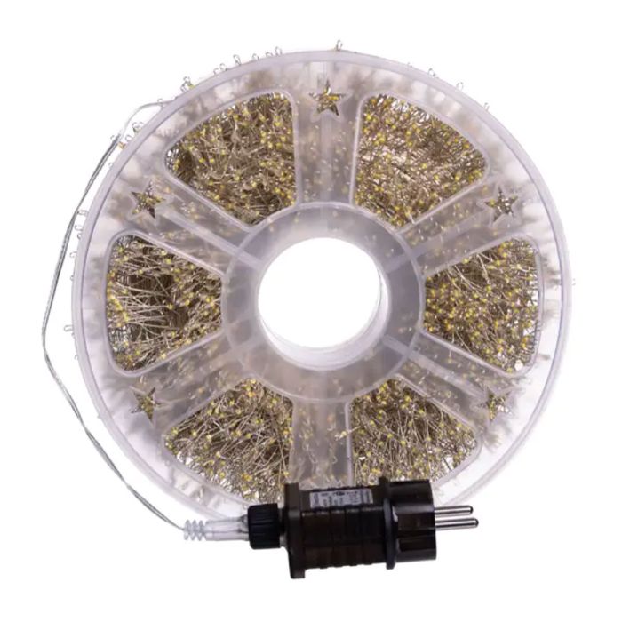 Новорічна гірлянда Хвойна лапа 100 м 3000 LED білий провід Мультиколір D3000L100MWML