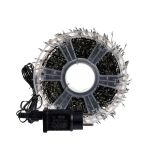 Новорічна гірлянда Хвойна лапа кімнатна роса 100 м 3000 LED зелений провід Синє сяйво D3000L100MGBL