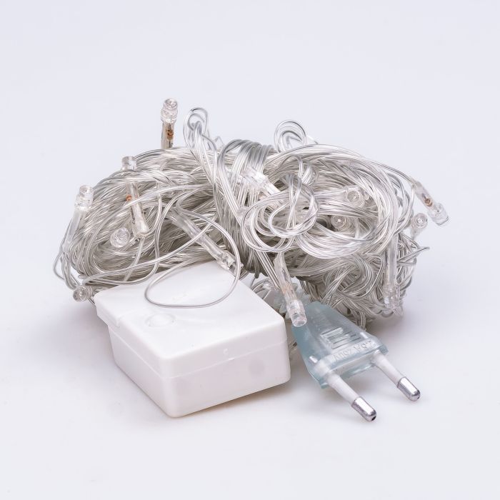 Гірлянда нитка світлодіодна GarlandoPro 50 LED 6м 8 режимов гірлянда новорічна W100LEDML