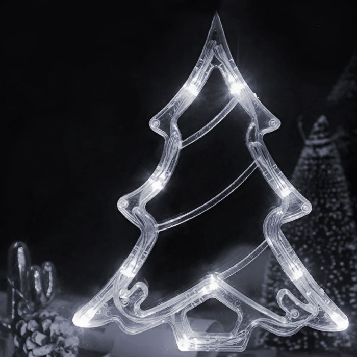 Гірлянда штора світлодіодна GarlandoPro зірка та ялинка 120LED 3х0,9 м 8 режимів Білий 1733071W