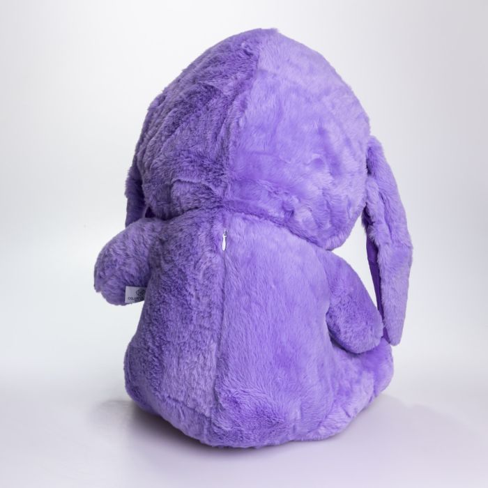 М'яка іграшка-плед, подушка 3 в 1 Ведмедик Тедді в костюмі Ангела плед в іграшці 40×35×15 (см) дитячий плед іграшка Фіолетовий 520-2V