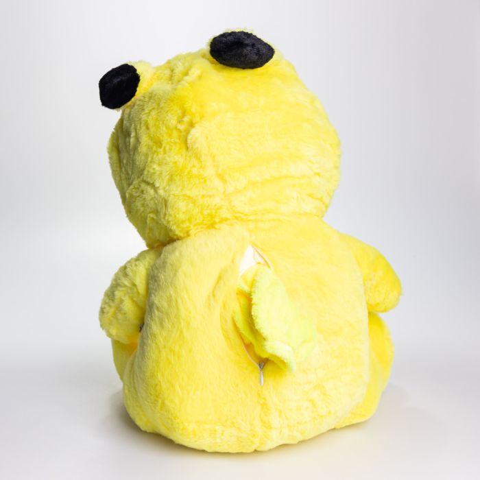 М'яка іграшка-плед, подушка 3 в 1 Ведмедик Тедді в костюмі Пікачу плед в іграшці 40×35×15 (см) дитячий плед іграшка Жовтий 520-2Y