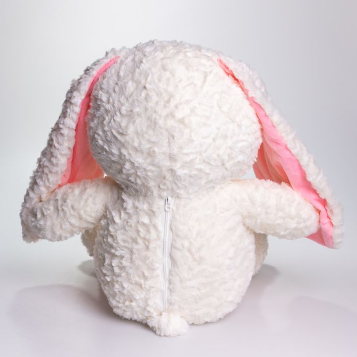 М'яка іграшка-плед, подушка 3 в 1 Зайчик плед в іграшці 35×32×40 (см) дитячий плед іграшка Білий 509-9W