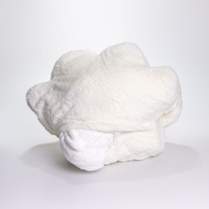 М'яка іграшка-подушка з пледом і муфтою Лапка 40×40×25 (см) іграшка плед 3 в 1 дитячий плюшевий плед Білий 520-18W