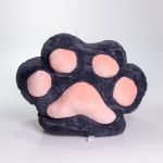 М'яка іграшка-подушка з пледом і муфтою Лапка 40×40×25 (см) іграшка плед 3 в 1 дитячий плюшевий плед Чорний 520-18B