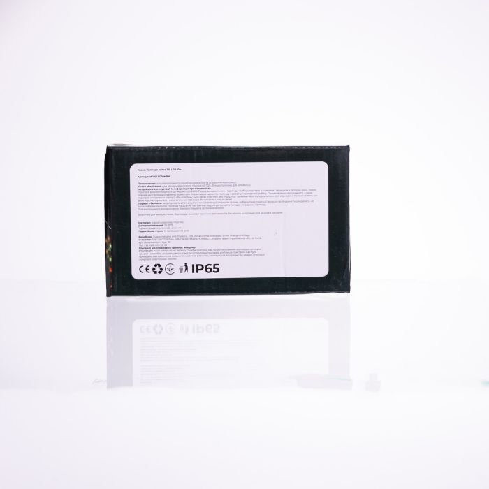 Новорічна гірлянда кімнатна нитка 10 м 120 LED чорний провід Білий W120LED10MBW